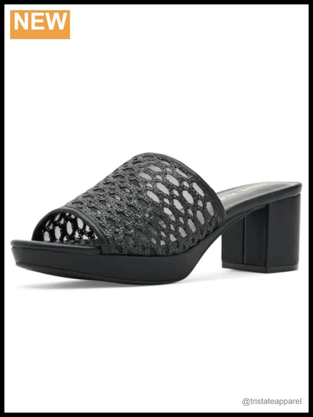 Anne Klein Paros Platform Heel Open Toe Ankle Strap Party Pumps